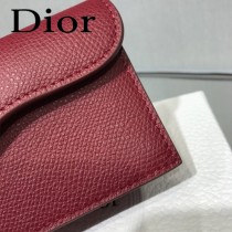 DIOR迪奧原版皮小卡包  全皮卡包 零錢包-01
