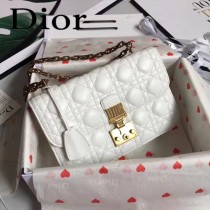 DIOR迪奧原版皮新款DIORADDICT藤格紋小羊皮翻蓋式手提包-05