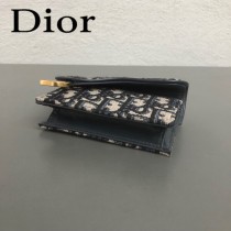 DIOR迪奧原版皮小卡包  Oblique Saddle卡包 零錢包-01