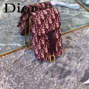 DIOR迪奧原版皮新款Oblique系列手機包-02