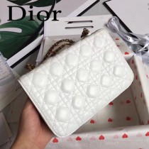 DIOR迪奧原版皮新款DIORADDICT藤格紋小羊皮翻蓋式手提包-05