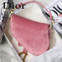 DIOR迪奧原版皮Saddle 天鵝絨系列 絲絨馬鞍包-03