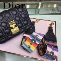 DIOR迪奧原版皮新款DIORADDICT藤格紋小羊皮翻蓋式手提包-09