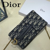 DIOR迪奧原版皮新款Oblique系列手機包-01