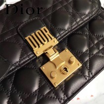 DIOR迪奧原版皮新款DIORADDICT藤格紋小羊皮翻蓋式手提包-02