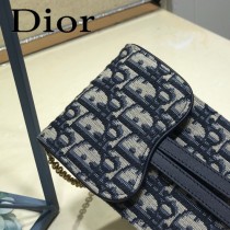 DIOR迪奧原版皮新款Oblique系列手機包-01