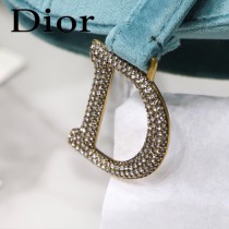 DIOR迪奧原版皮Saddle 天鵝絨系列 絲絨馬鞍包-02