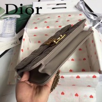 DIOR迪奧原版皮新款DIORADDICT藤格紋小羊皮翻蓋式手提包-07