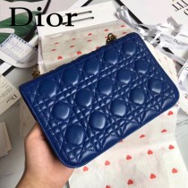 DIOR迪奧原版皮新款DIORADDICT藤格紋小羊皮翻蓋式手提包-06