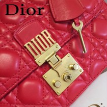 DIOR迪奧原版皮新款DIORADDICT藤格紋小羊皮翻蓋式手提包-04