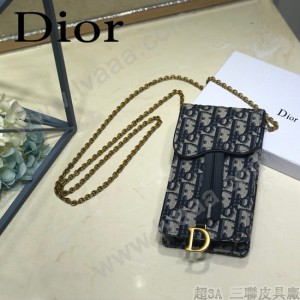 DIOR迪奧原版皮新款Oblique系列手機包-01