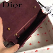 DIOR迪奧原版皮新款DIORADDICT藤格紋小羊皮翻蓋式手提包-03