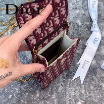 DIOR迪奧原版皮新款Oblique系列手機包-02