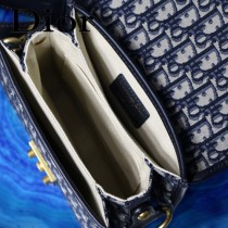 DIOR迪奧原版皮新款  Dioradict 老花布系列 郵差包