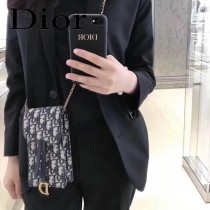 DIOR迪奧原版皮新款Oblique系列手機包-01