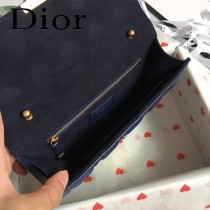 DIOR迪奧原版皮新款DIORADDICT藤格紋小羊皮翻蓋式手提包-01