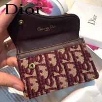 DIOR迪奧原版皮小卡包  Oblique Saddle卡包 零錢包-02