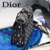 DIOR迪奧原版皮新款  Dioradict 老花布系列 郵差包