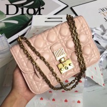 DIOR迪奧原版皮新款DIORADDICT藤格紋小羊皮翻蓋式手提包-08