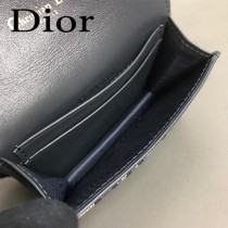 DIOR迪奧原版皮小卡包  Oblique Saddle卡包 零錢包-01