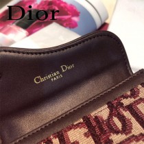 DIOR迪奧原版皮小卡包  Oblique Saddle卡包 零錢包-02