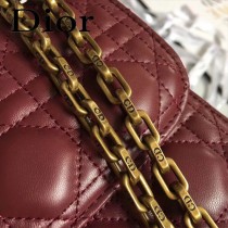 DIOR迪奧原版皮新款DIORADDICT藤格紋小羊皮翻蓋式手提包-03