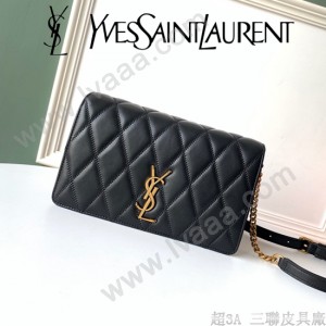 YSL 568906 聖羅蘭新款原版皮ANGIE小羊皮鏈條翻蓋包