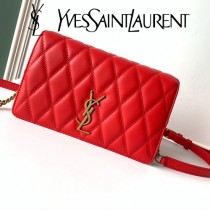 YSL 568906-2 聖羅蘭新款原版皮ANGIE小羊皮鏈條翻蓋包