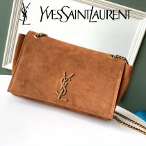 YSL-12-2 YSL聖羅蘭新款原版皮經典KATE正反兩用包，平紋皮麂皮