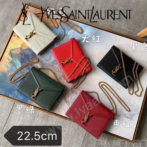 582334 YSL 新款魚子醬牛皮鏈條包