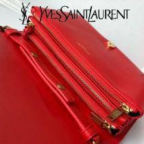 YSL 568906-2 聖羅蘭新款原版皮ANGIE小羊皮鏈條翻蓋包