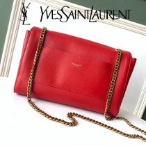 YSL-12-1 YSL聖羅蘭新款原版皮經典KATE正反兩用包，平紋皮麂皮