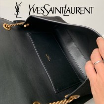 YSL-12 YSL聖羅蘭新款原版皮經典KATE正反兩用包，平紋皮麂皮