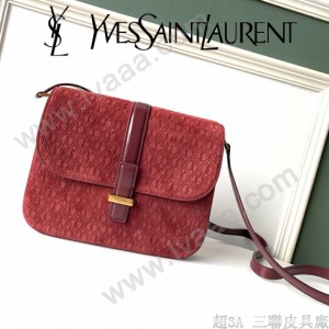 YSL-10-1 YSL聖羅蘭新款原版皮 麂皮挎包
