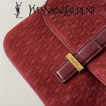 YSL-10-1 YSL聖羅蘭新款原版皮 麂皮挎包