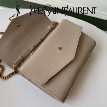 352663-1 YSL 圣羅蘭新款原版皮經典信封包