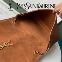 YSL-12-2 YSL聖羅蘭新款原版皮經典KATE正反兩用包，平紋皮麂皮