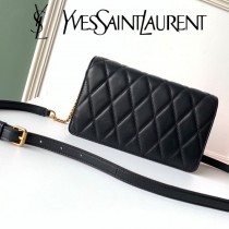 YSL 568906 聖羅蘭新款原版皮ANGIE小羊皮鏈條翻蓋包