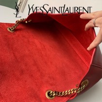 YSL-12-1 YSL聖羅蘭新款原版皮經典KATE正反兩用包，平紋皮麂皮