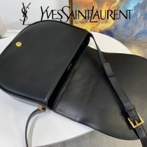 579583-1 YSL聖羅蘭新款原版皮  Y字形拼接小牛皮挎包
