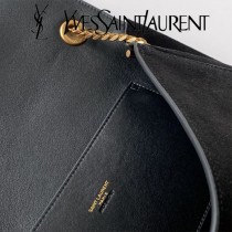 YSL-12 YSL聖羅蘭新款原版皮經典KATE正反兩用包，平紋皮麂皮