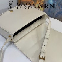 579583 YSL聖羅蘭新款原版皮  Y字形拼接小牛皮挎包