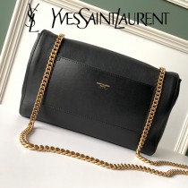 YSL-12 YSL聖羅蘭新款原版皮經典KATE正反兩用包，平紋皮麂皮