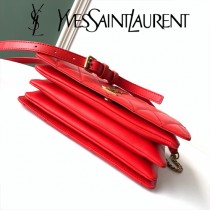 YSL 568906-2 聖羅蘭新款原版皮ANGIE小羊皮鏈條翻蓋包