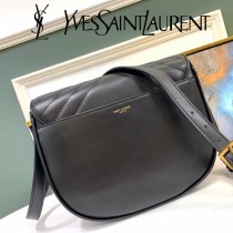 579583-1 YSL聖羅蘭新款原版皮  Y字形拼接小牛皮挎包