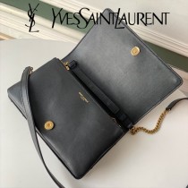 YSL 568906 聖羅蘭新款原版皮ANGIE小羊皮鏈條翻蓋包