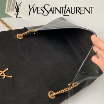 YSL-12 YSL聖羅蘭新款原版皮經典KATE正反兩用包，平紋皮麂皮