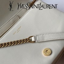 YSL 568906-1 聖羅蘭新款原版皮ANGIE小羊皮鏈條翻蓋包