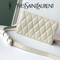 YSL 568906-1 聖羅蘭新款原版皮ANGIE小羊皮鏈條翻蓋包