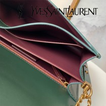 YSL新款型號532750-1 Cassandra平紋信封包